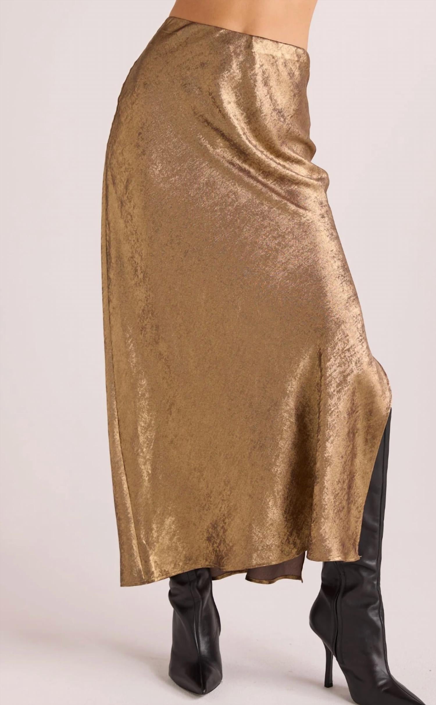 Bella Dahl - Side Slit Bias Maxi Skirt