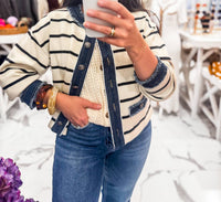 Able - French Girl Favorite Stripe Cardigan
