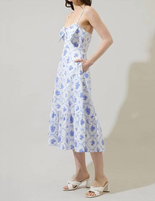 Sugarlips - Nia Floral Perline Bow Midi Dress