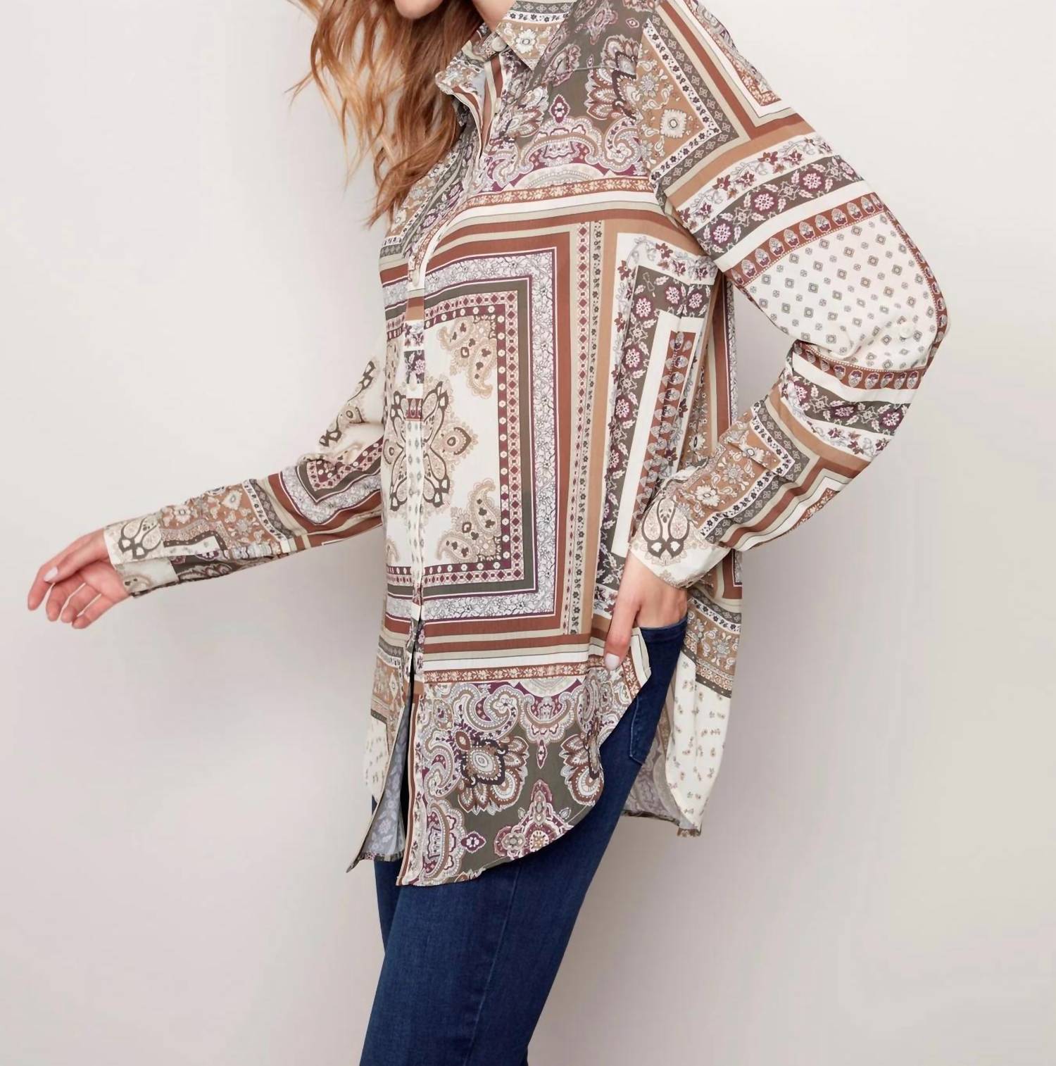 Charlie B - Crepe Blouse Blouse
