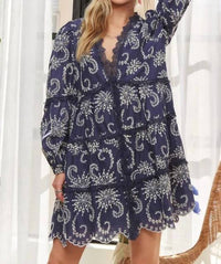 Adora - Puff Sleeve Floral Dress