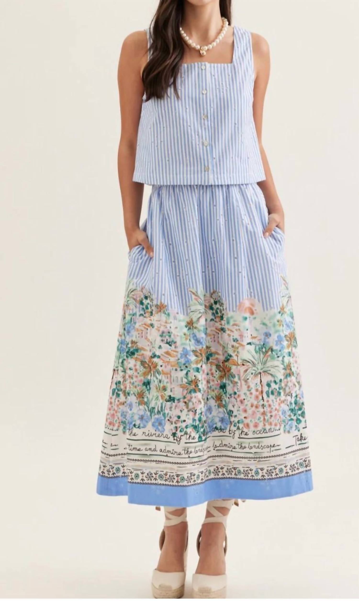 Entro - Riviera Skirt And Top Set