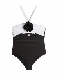 Limeapple - Eliana Rosette Halter One Piece Swimsuit