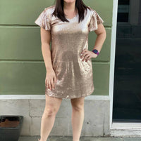 Ellison - Sequin Shift Dress