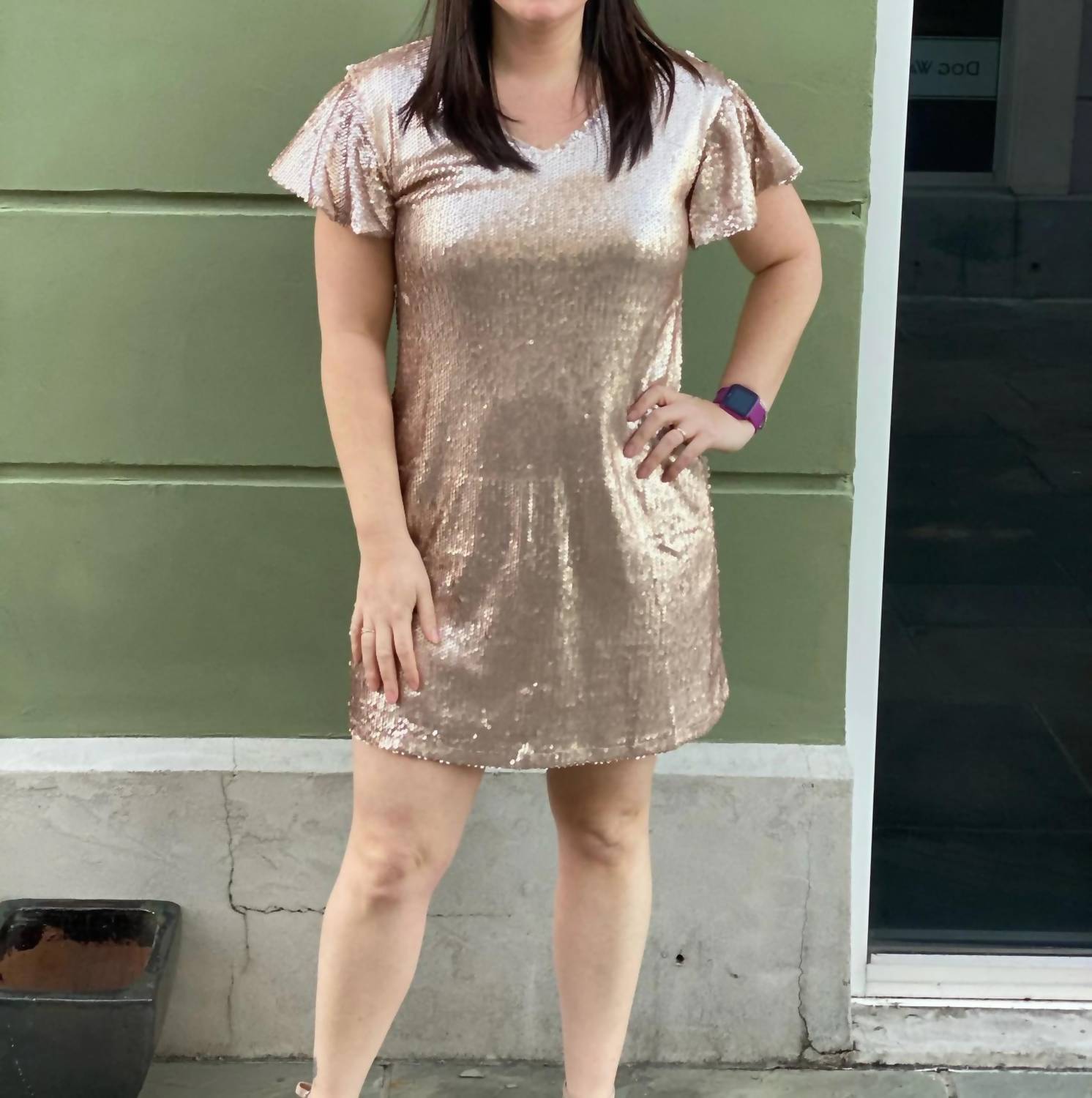 Ellison - Sequin Shift Dress