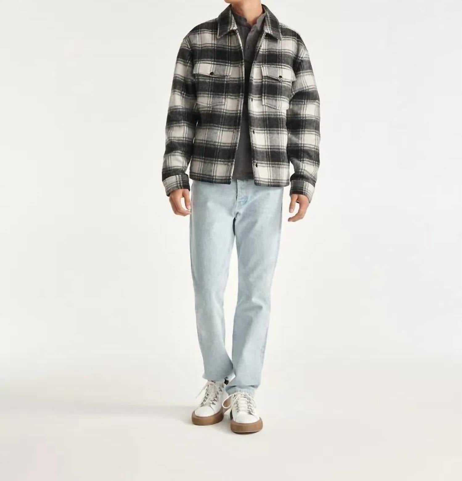The Kooples - Wool Jacket With Check Motif