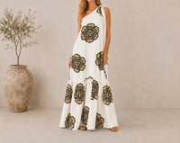 Mystery Resort - Elysia One-shoulder Maxi Dress