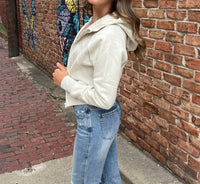 Aemi + Co - Deva Cropped Hooded Jacket