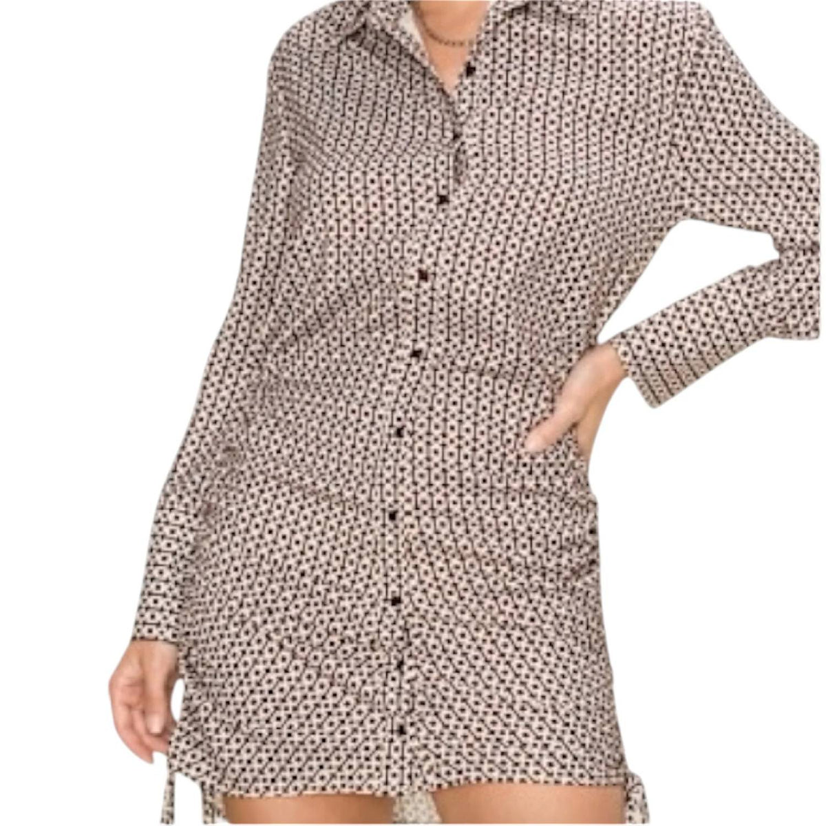 Hyfve - Geometric Print Shirt Dress