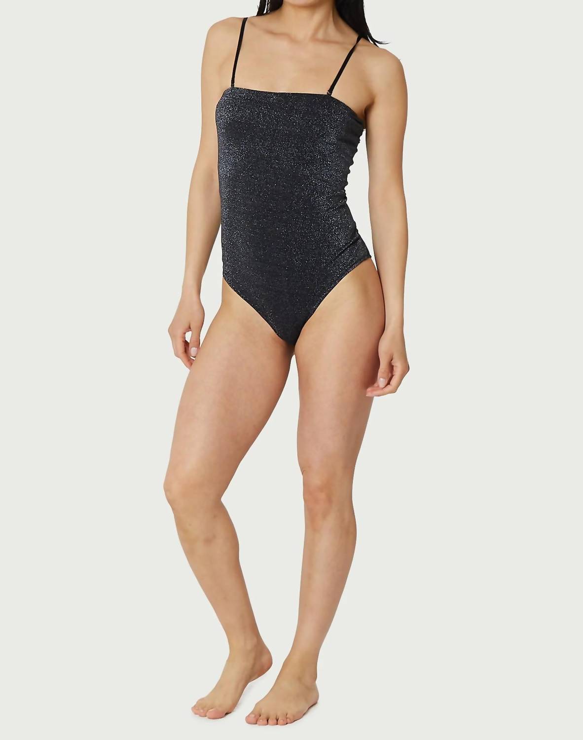 Find Me Now - Light Lurex Tube Top One Piece