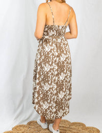 White Birch - Sleeveless Tie Dye Woven Dress