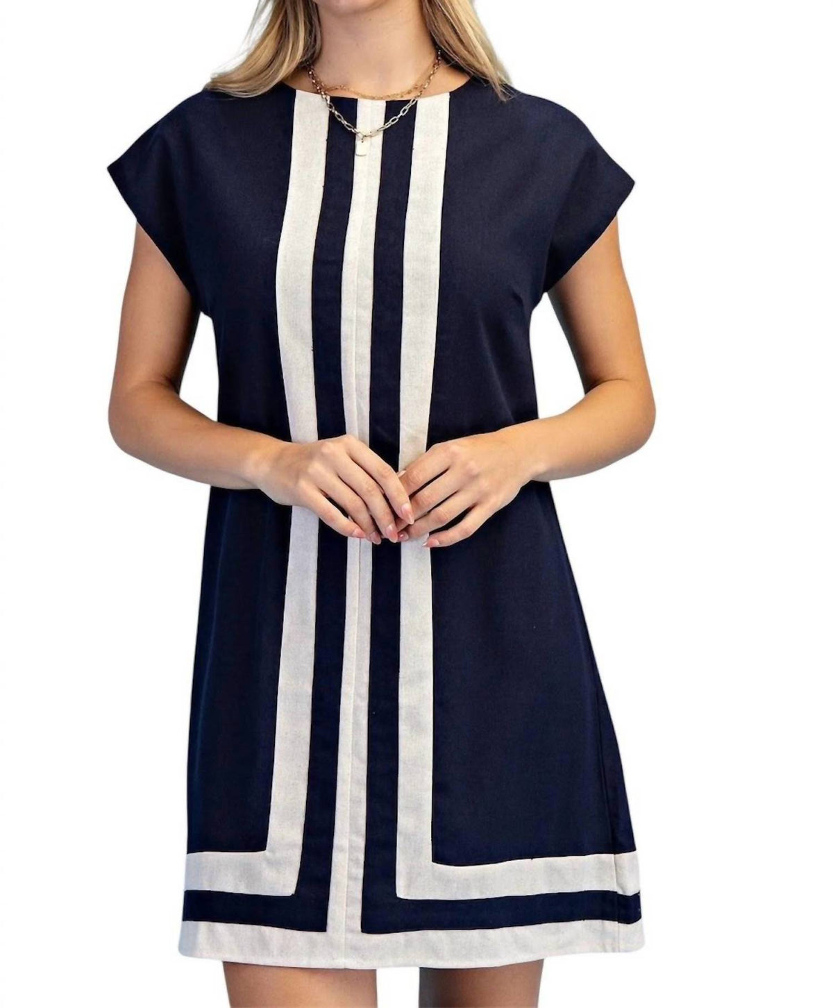 Gigio - Linen Round Neck Dress