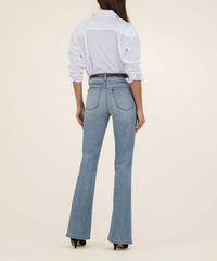 KUT FROM THE KLOTH High Rise Flare Pant in donate with medium base wash - women's pants - alternate view