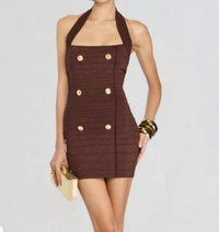 Retrofete - Harlynn Knit Metallic Dress