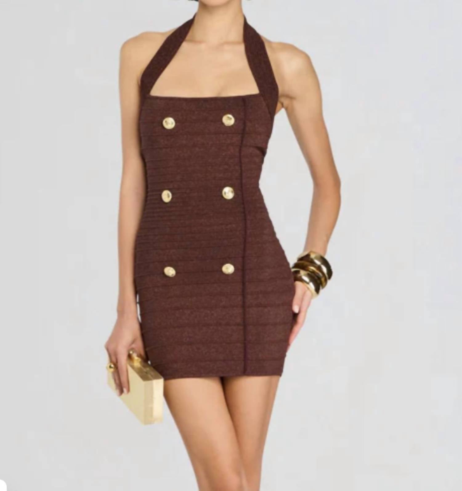 Retrofete - Harlynn Knit Metallic Dress