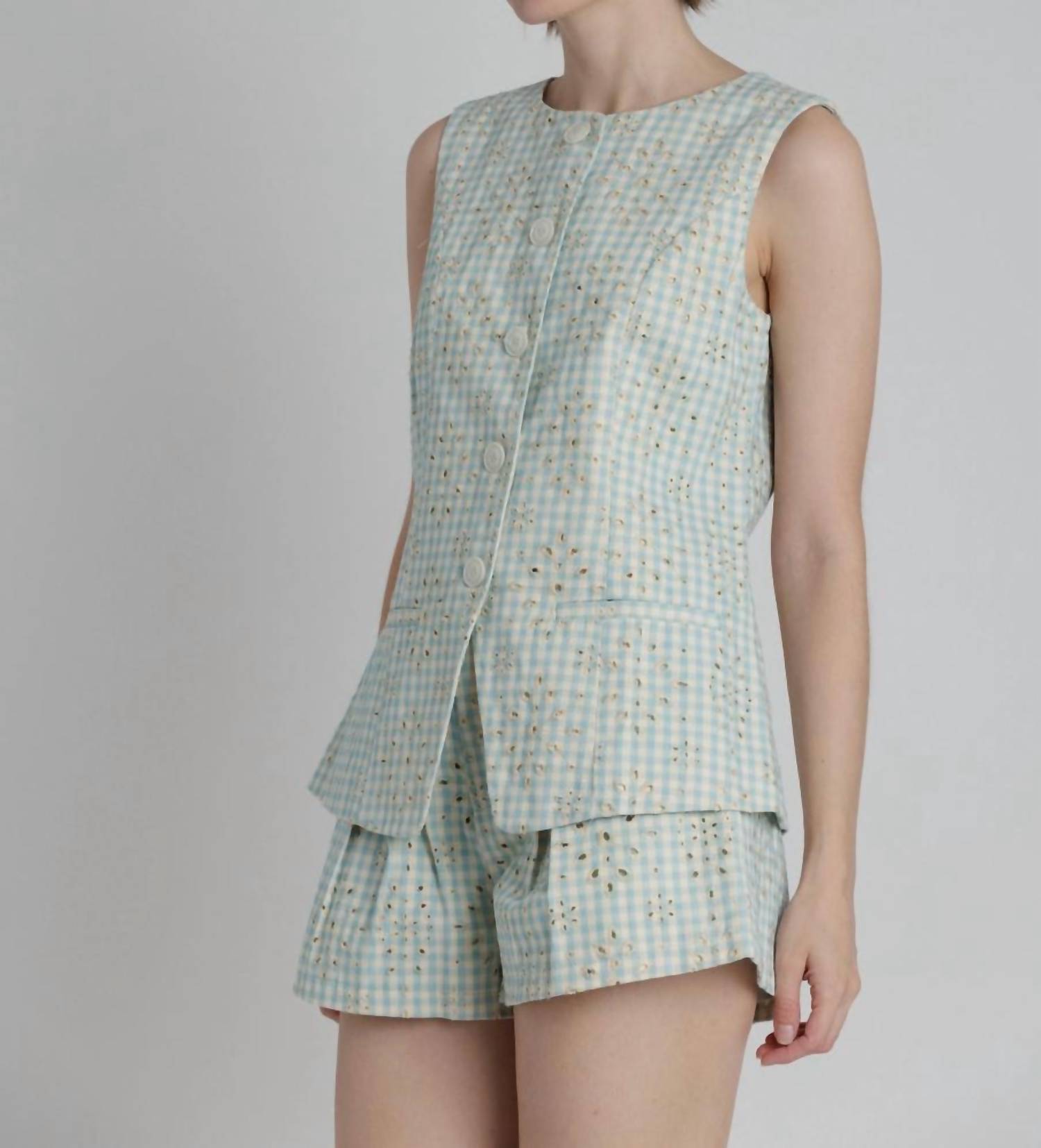 Aureum - Gabby Gingham Vest