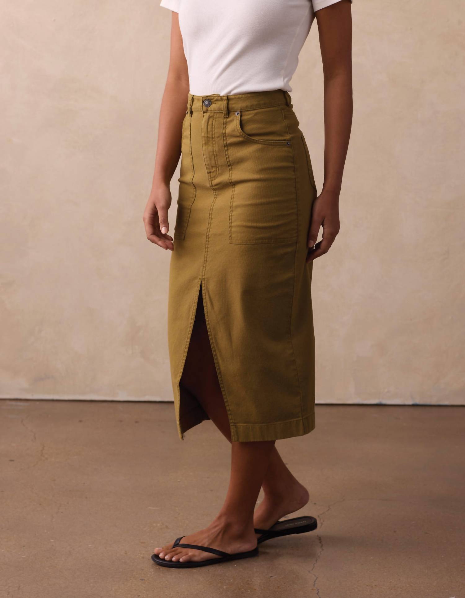 The Normal Brand - Scout Canvas Shipyard Midi Skirt