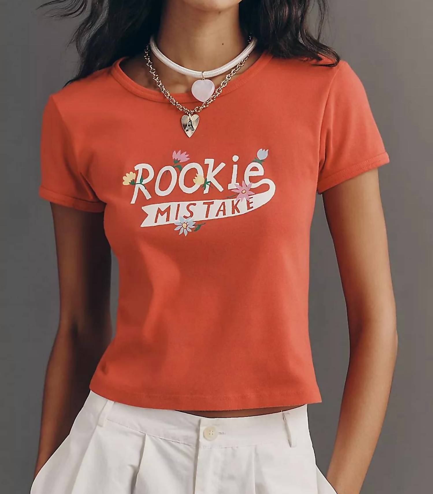 Mother Itty Bitty Ringer Tee in rookie mistake - women's t-shirt