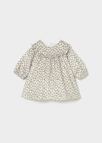 Mayoral - Girls Aceituna Printed Velvet Dress