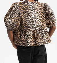 Ganni - Peplum Tie Blouse