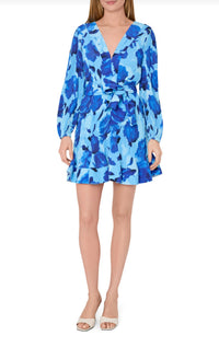 Milly - Liv Blurred Blossom Mini Dress