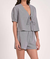 Elan - Gingham Pull-on Short