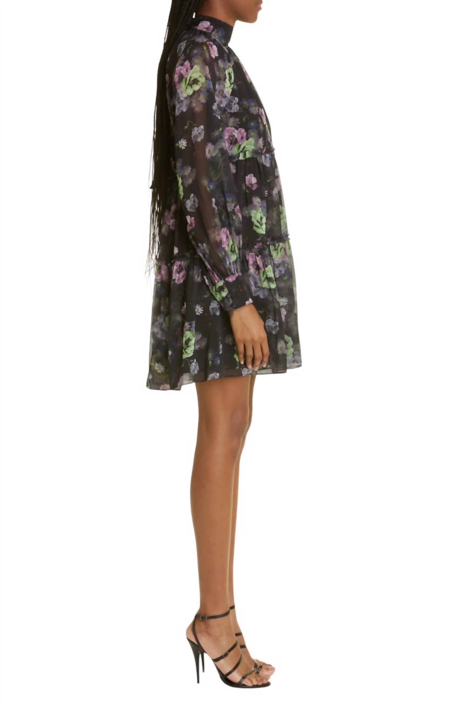 Cinq A Sept - Bloom Revina Floral Print Long Sleeve Dress