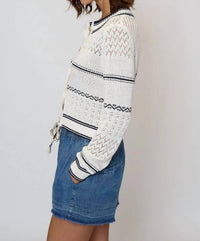 Central Park West - Emanuel Nautical Stripe Cardigan