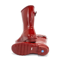 HUNTER Women's Original Short Gloss Rain Boots in military red - women's shoe - view 7