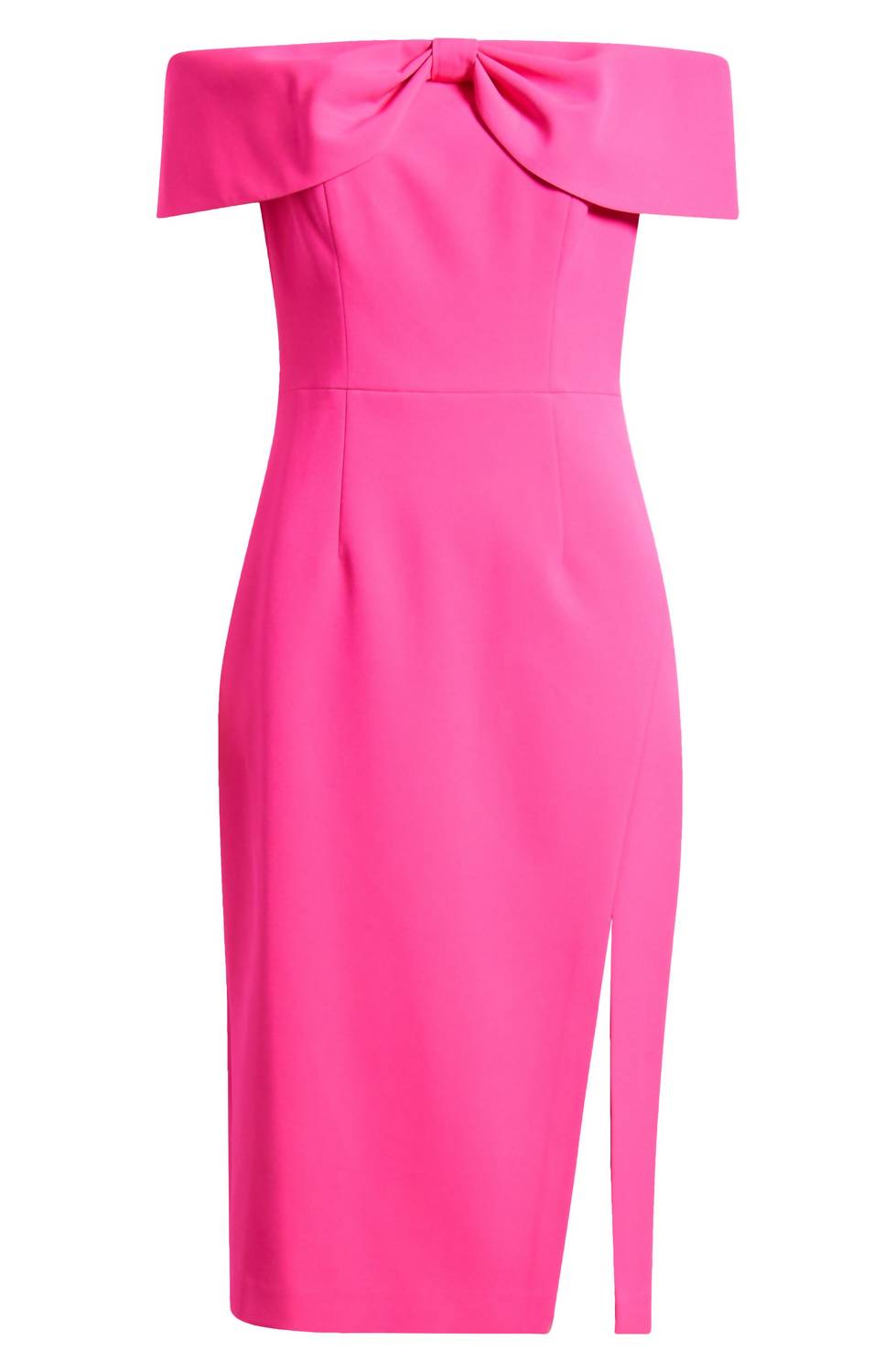 Eliza J - Bow Off-the-shoulder Midi Dress