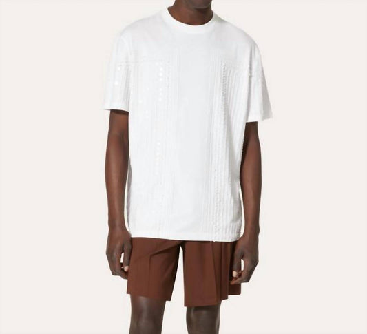 Valentino - Geometric Embroidered T-shirt