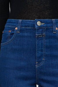 CLOSED Hi-sun High Waisted Crop Jean in dark blue - women's jeans - view 5