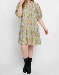 Ivy Jane - Metallic Tiered Dress