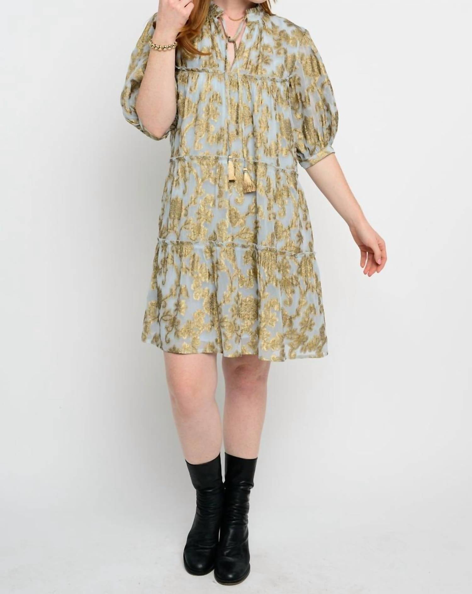 Ivy Jane - Metallic Tiered Dress