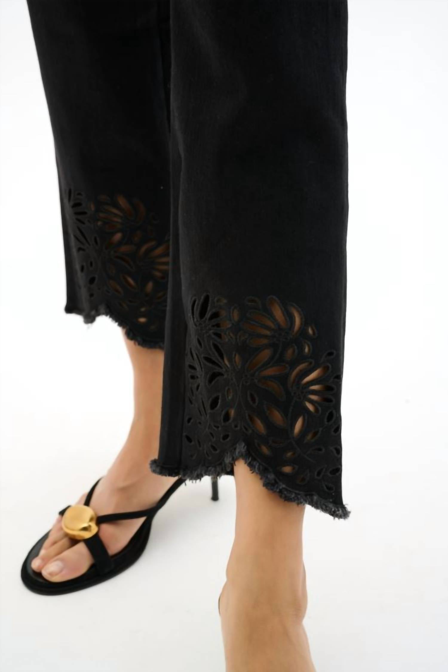 Joseph Ribkoff - Embroidered Ankle-length Pant