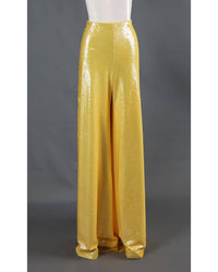 Naeem Khan - Women's Sequin High-waisted Wide-leg Pants