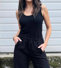 Mila Clothing - Knit Tank Jumpsuit
