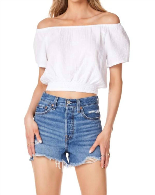 Bobi - Off Shoulder Gauze Top