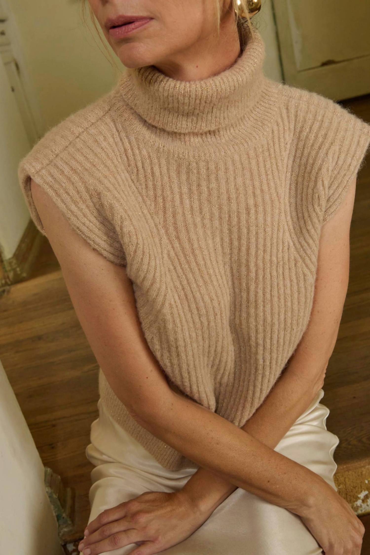 Nation Ltd - Isha Turtleneck Tank Sweater
