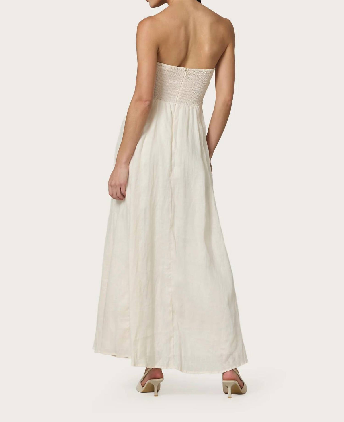 Lusana - TALIA PINTUCK MAXI DRESS