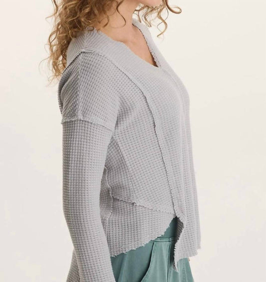 Xcvi - Arnie Thermal Asymmetrical V-neck Top