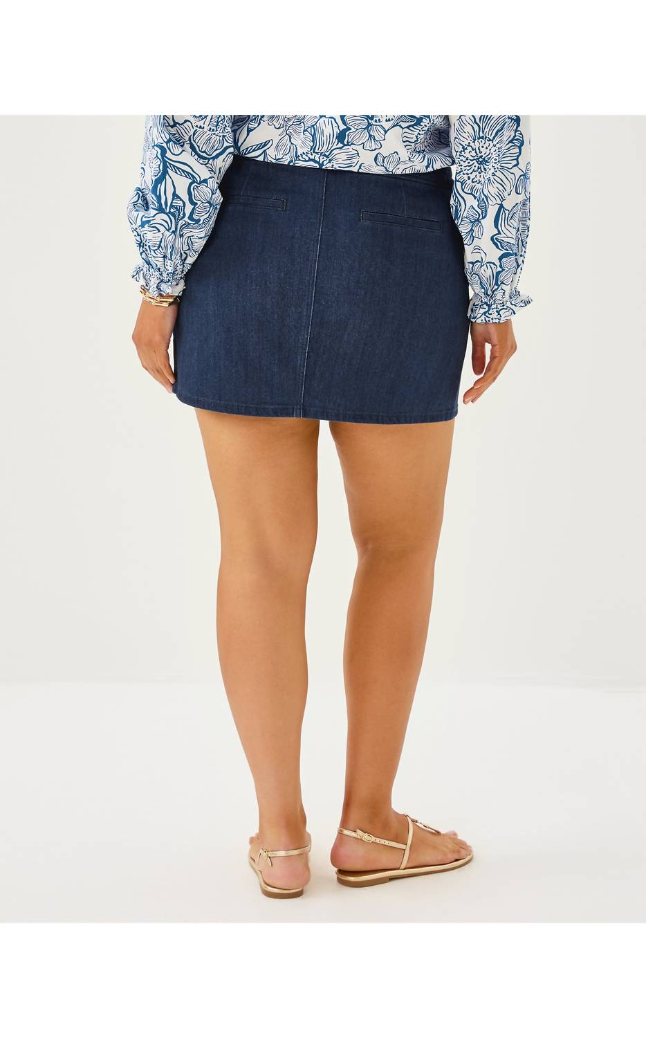 Lilly Pulitzer - Colette Stretch Denim Mini Skirt