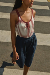 Nation Ltd - Jil Lace Up Tank Top