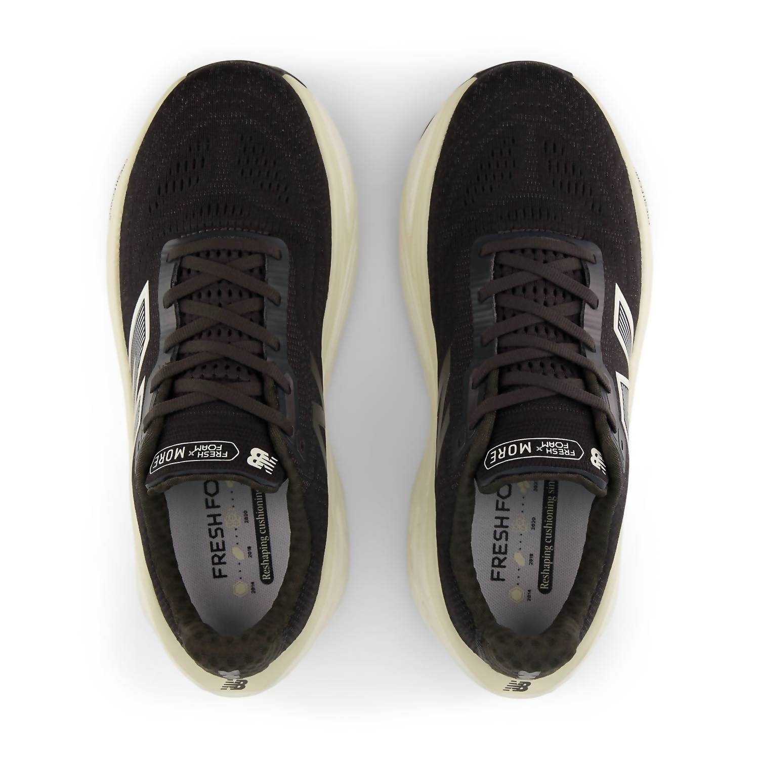 New Balance Men's Morev5 Shoes in black beige - men's sneaker - detail view