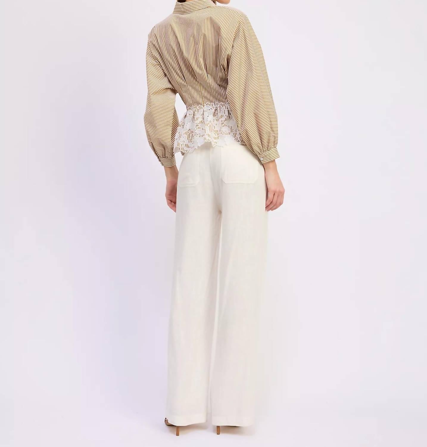 En Saison - Juliette Collared Blouse Top