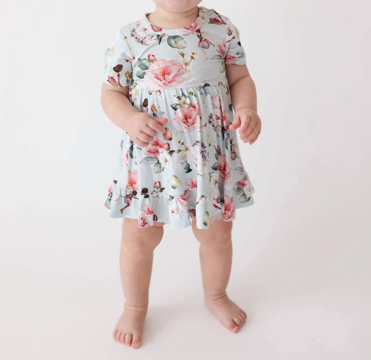 Posh Peanut - Ruffled Twirl Bodysuit Dress