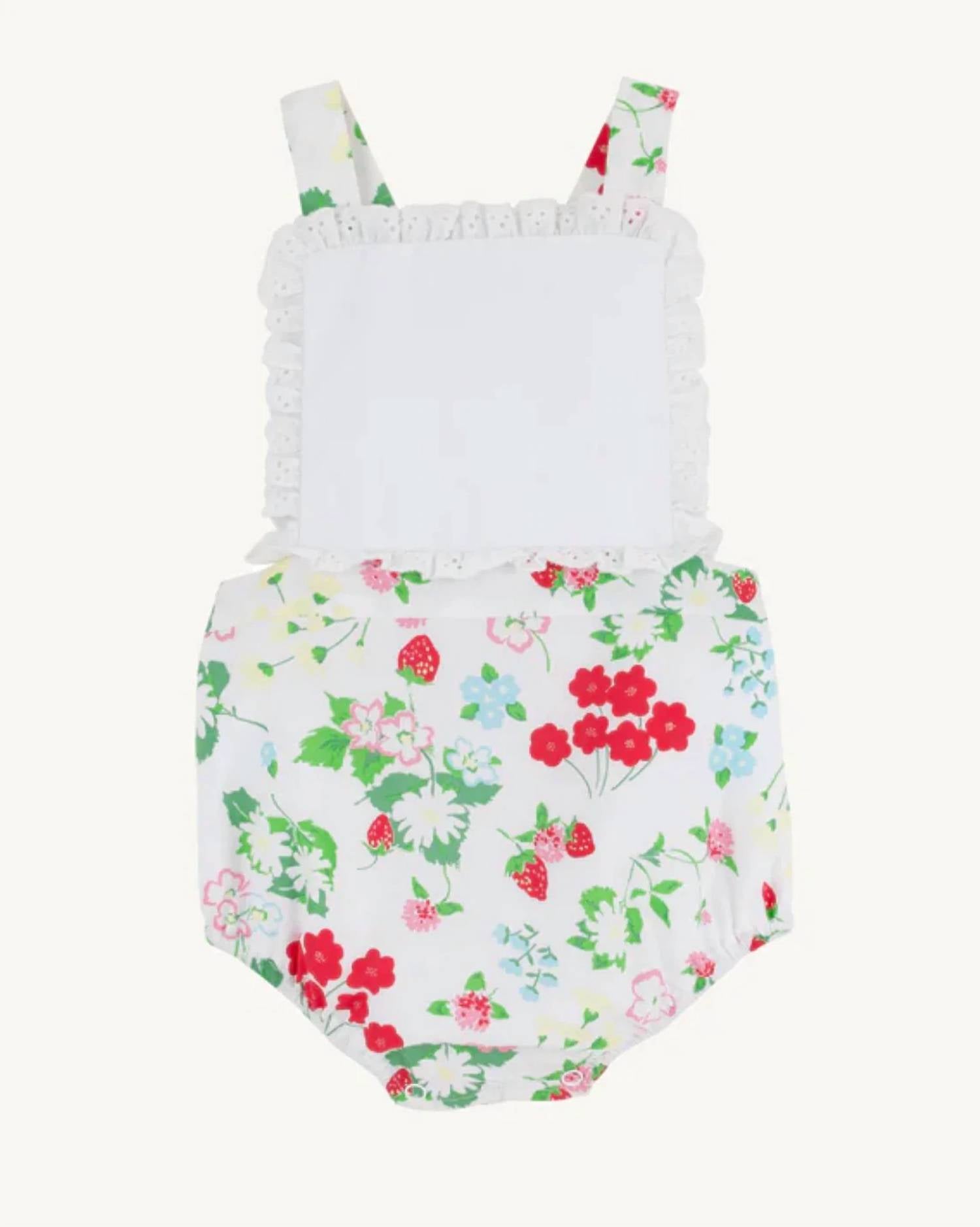 The Beaufort Bonnet Company - Girl's Sally Square Bib Sunsuit
