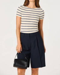 Astr - Nikola Ribbed Scoop Back Sweater Top