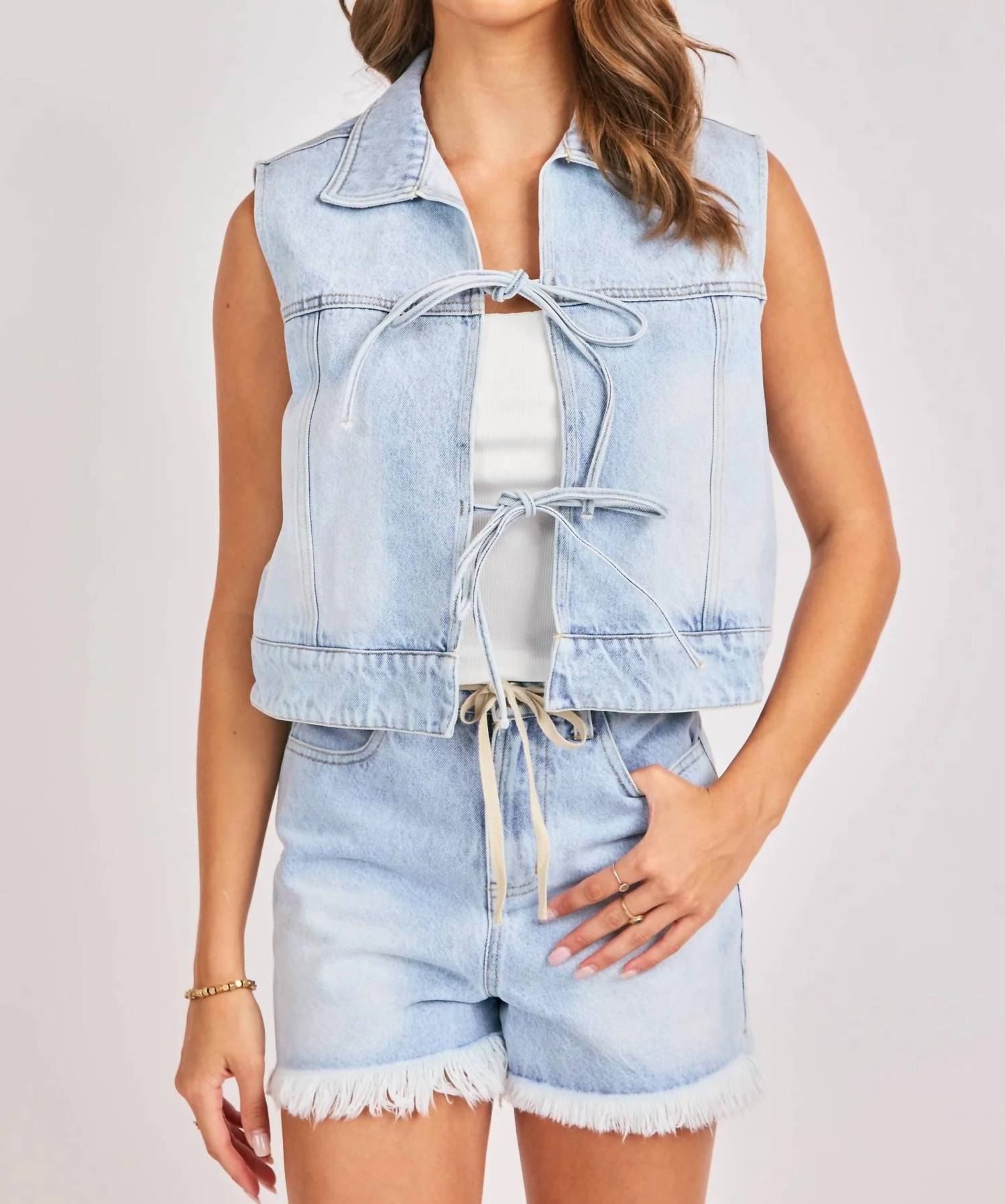 Sadie & Sage - Getaway Denim Vest