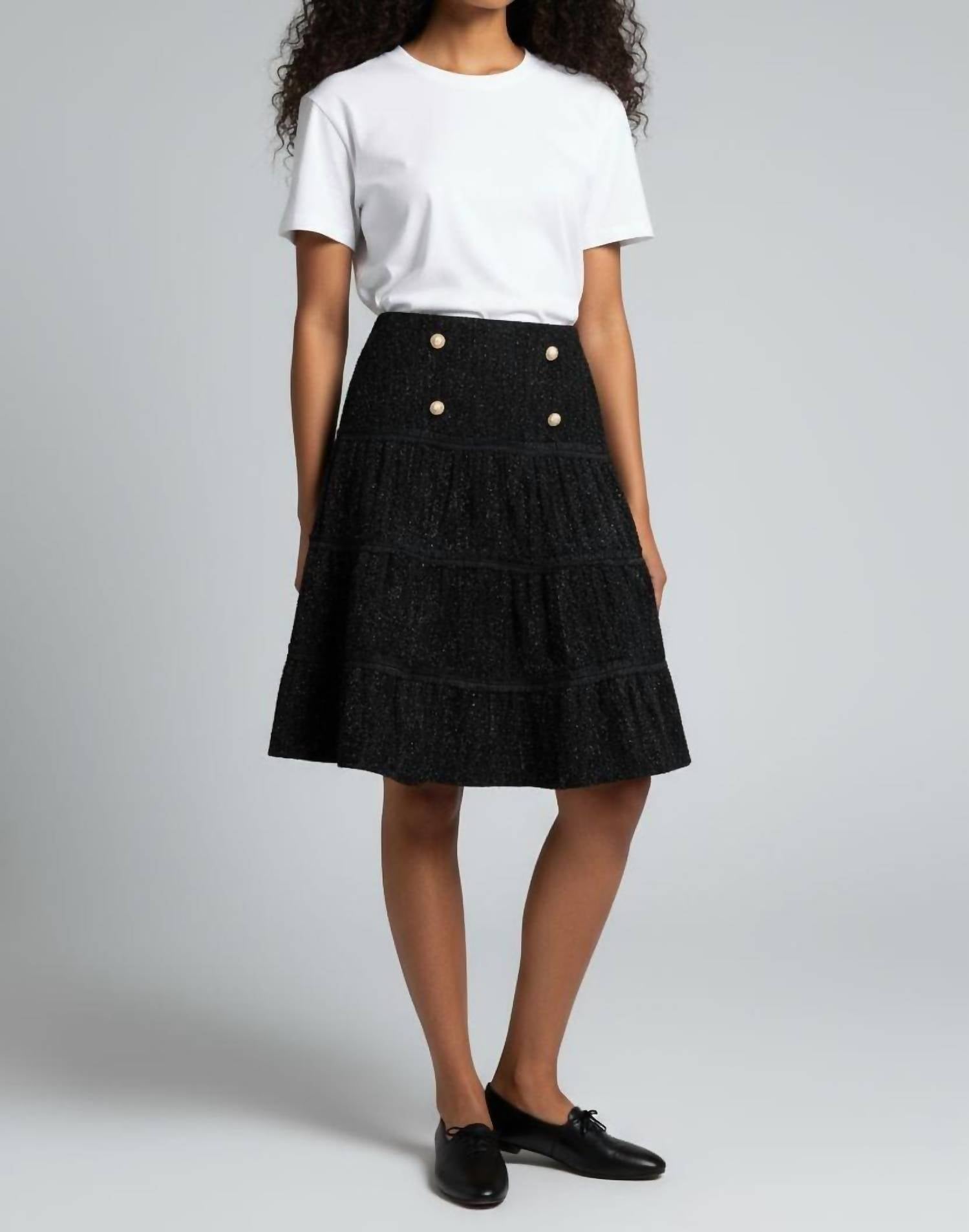 Esteem Couture - Simone Tiered Mini Skirt